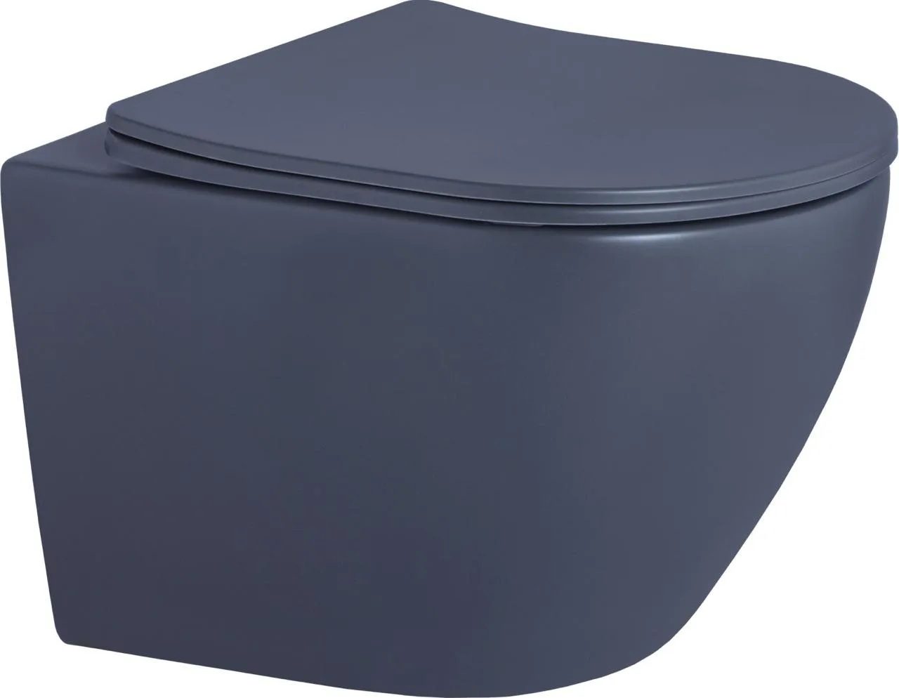 Rimless Matt Wall Mount Toilet (DARK GRAY MATT)