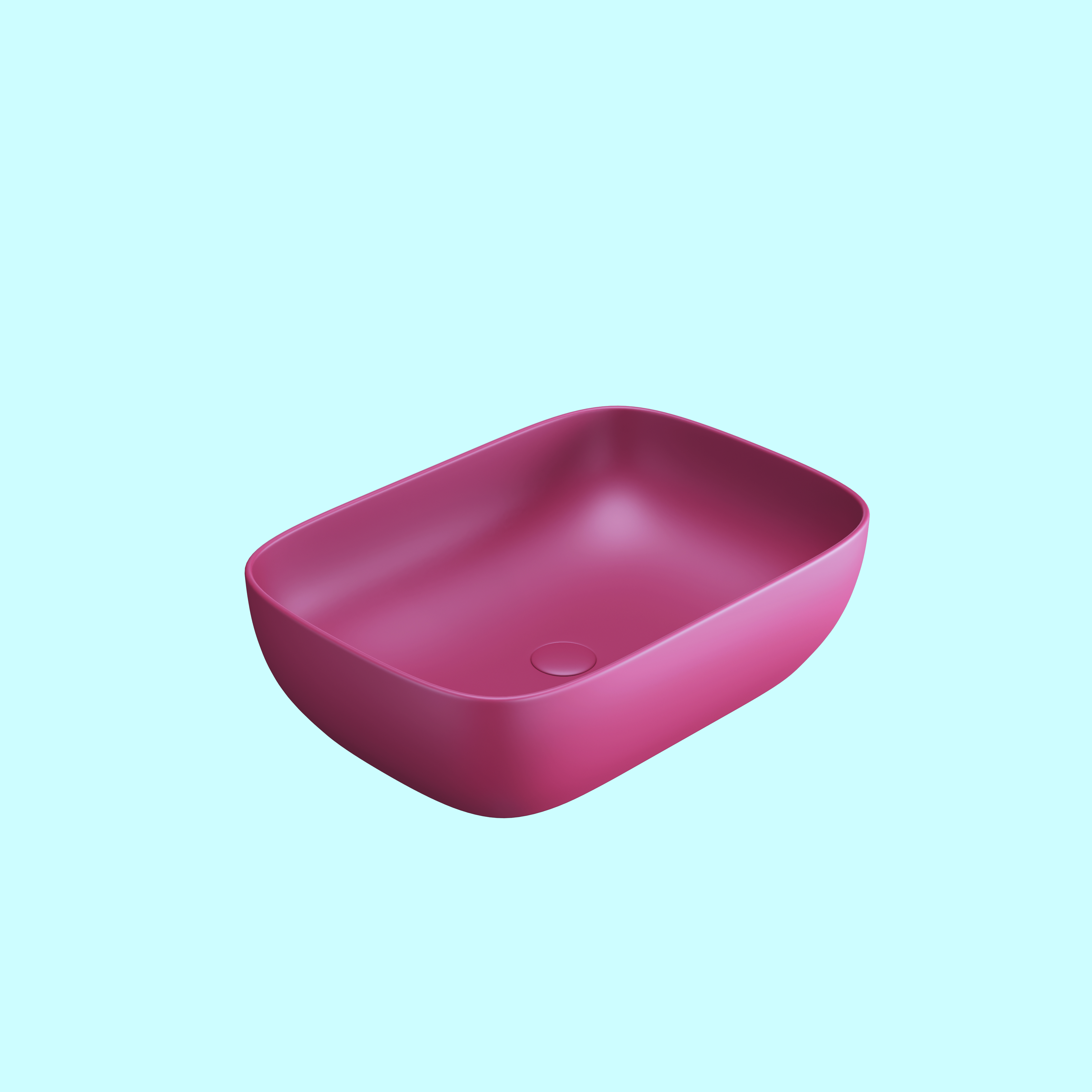 MARBO PEACH TABLE TOP BASIN (MATT) PM02