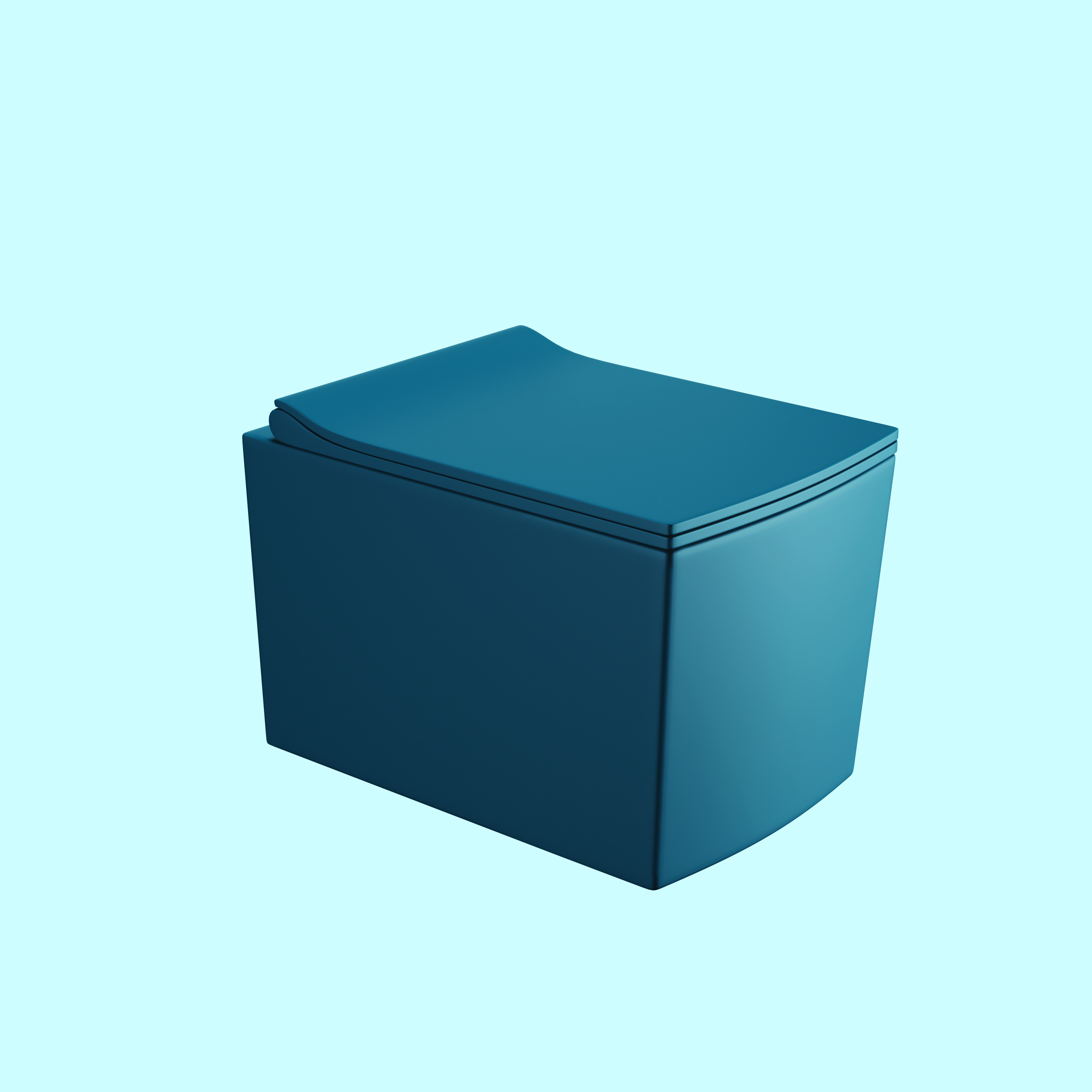 MARBO WALL HUNG TOILET (MATT) PINE BLUE T002