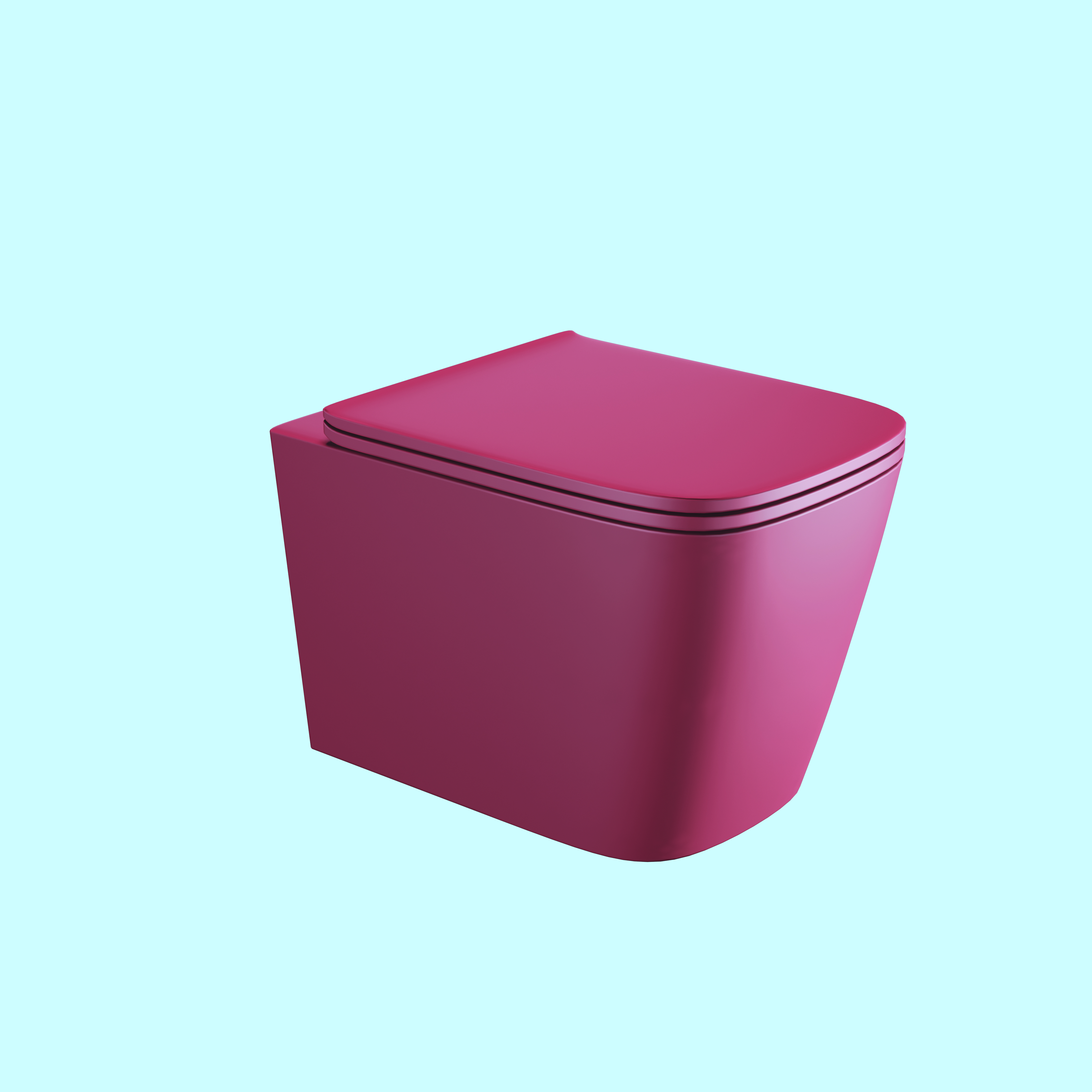 MARBO WALL HUNG TOILET (MATT) PEACH - P003