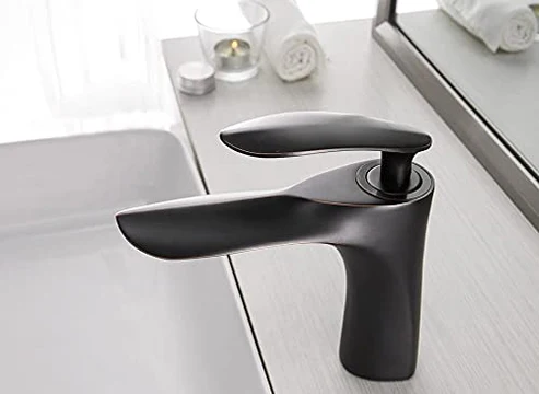 MARBO Single Lever Basin Mixer Taps for Bathroom Brass