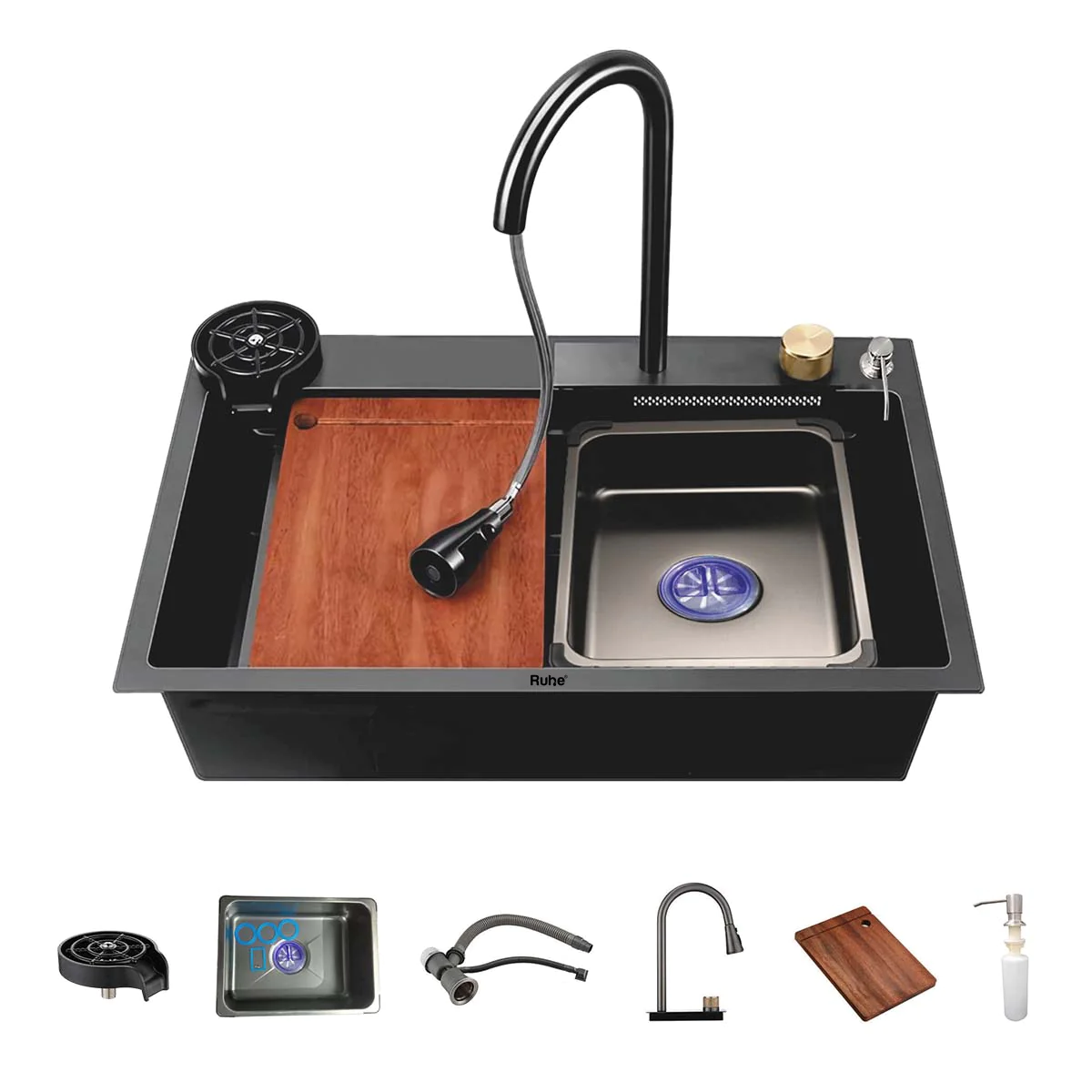 Water falls sink