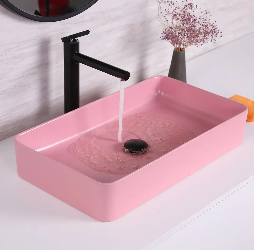 MARBO Wash Basin Designer Counter Top Bathroom Sink - Vanity Wash Basin for Bathroom, Table Top Wash Basin 610 x 340 x 130 mm