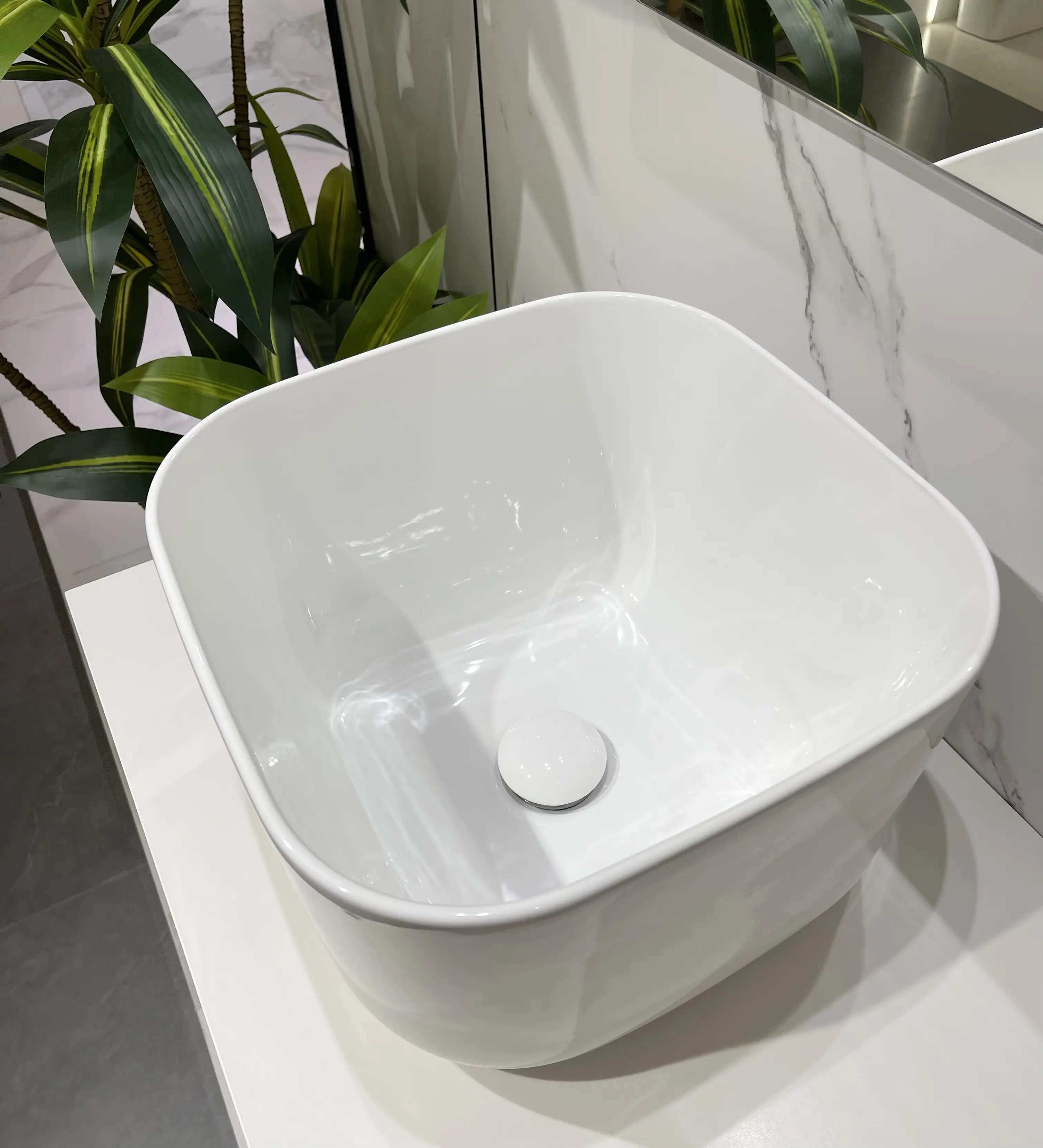 MARBO High Quality  Washroom Art Basin  Above Counted Mounted Vessel Bathroom Sink