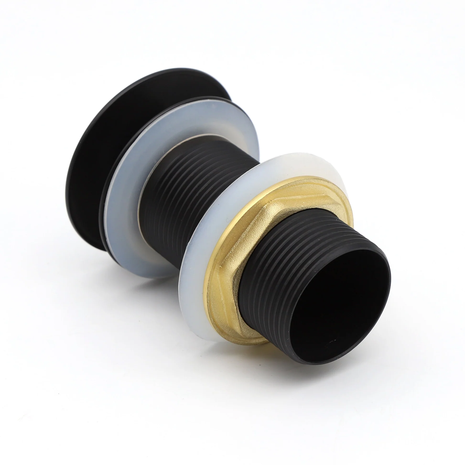 MARBO Brass Full Threaded Pop Up Waste Coupling 32 MM 5", Brass Top Black Matt