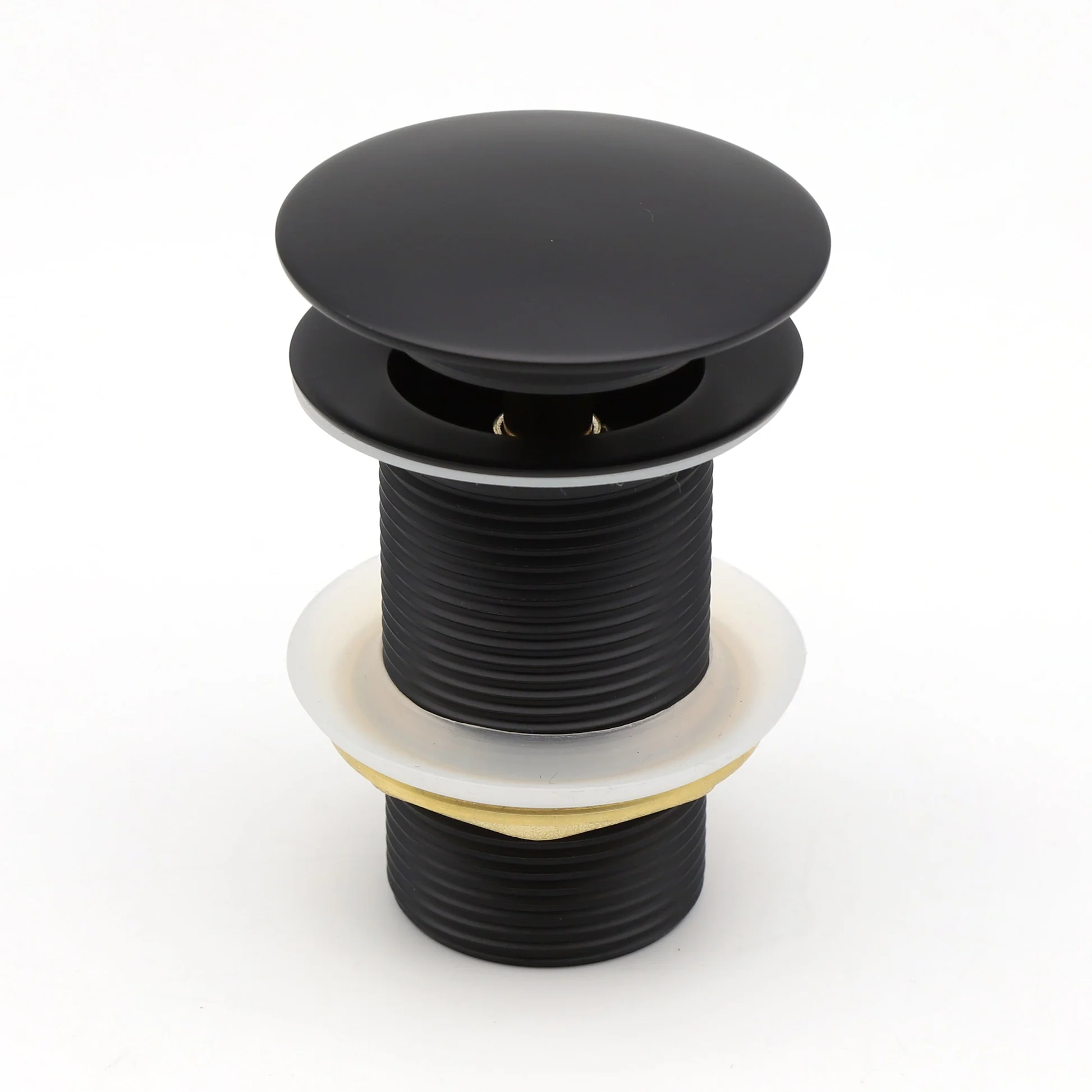MARBO Brass Full Threaded Pop Up Waste Coupling 32 MM 5", Brass Top Black Matt