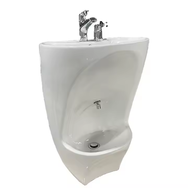 Muslim Wudu wash Basin Premium Designer Pedestal Basin (White)