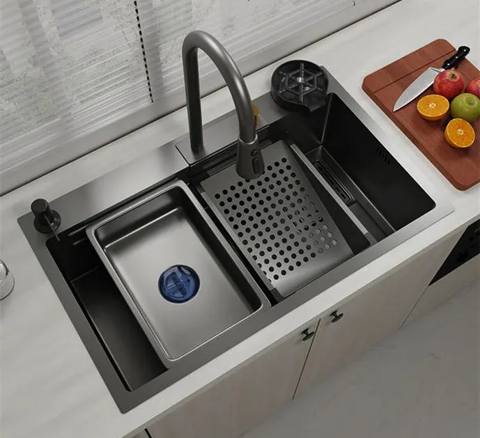 Water falls sink