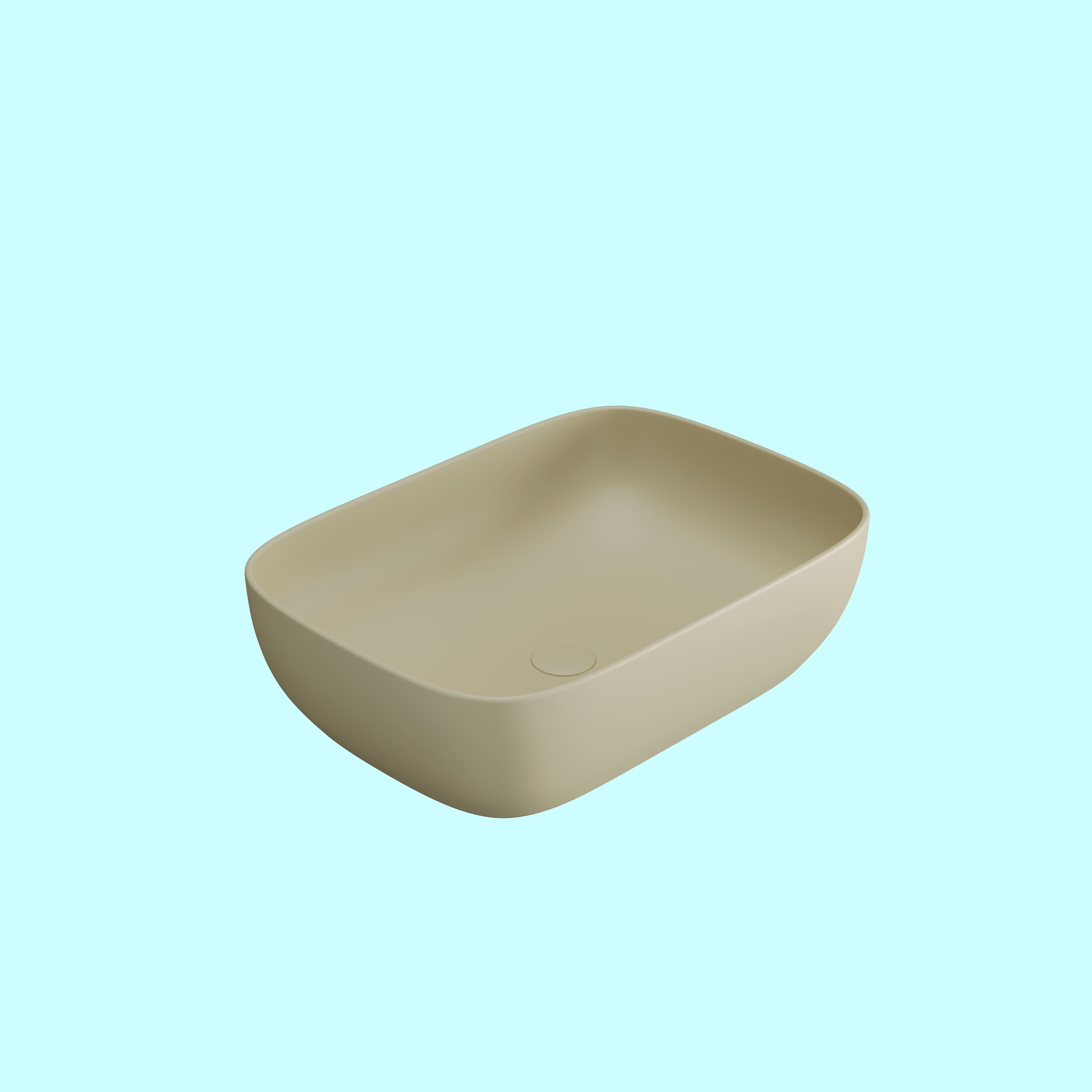 MARBO KHAKHI TABLE TOP BASIN (MATT) H002