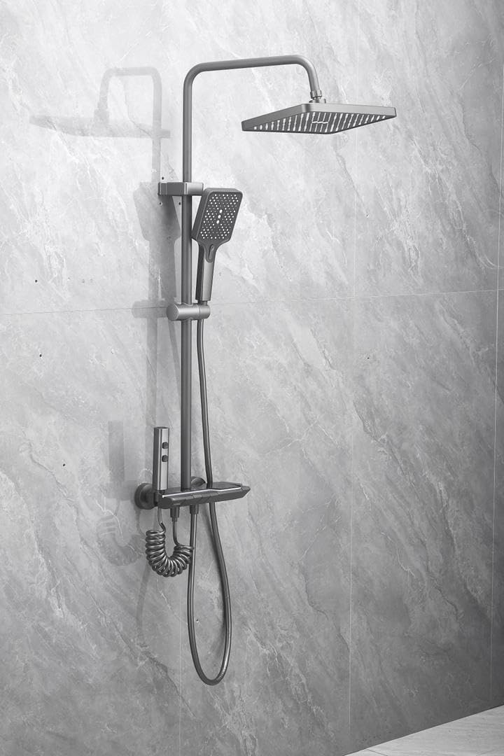 MARBO  4function digital shower set with led light,shower system,shower set,shower tower,rainfall shower,waterfall shower,bathroom mixture