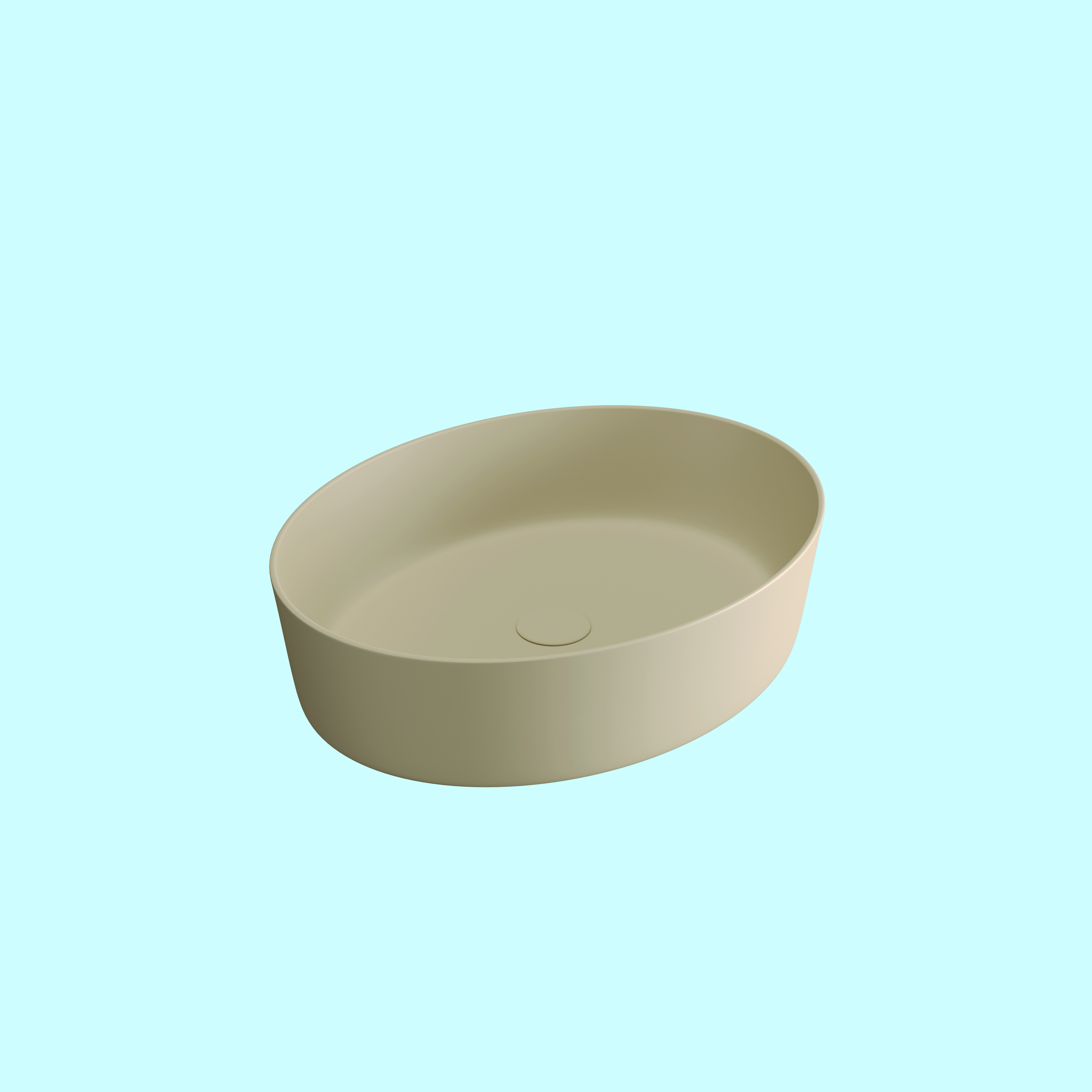 MARBO KHAKI TABLE TOP BASIN (MATT) H004