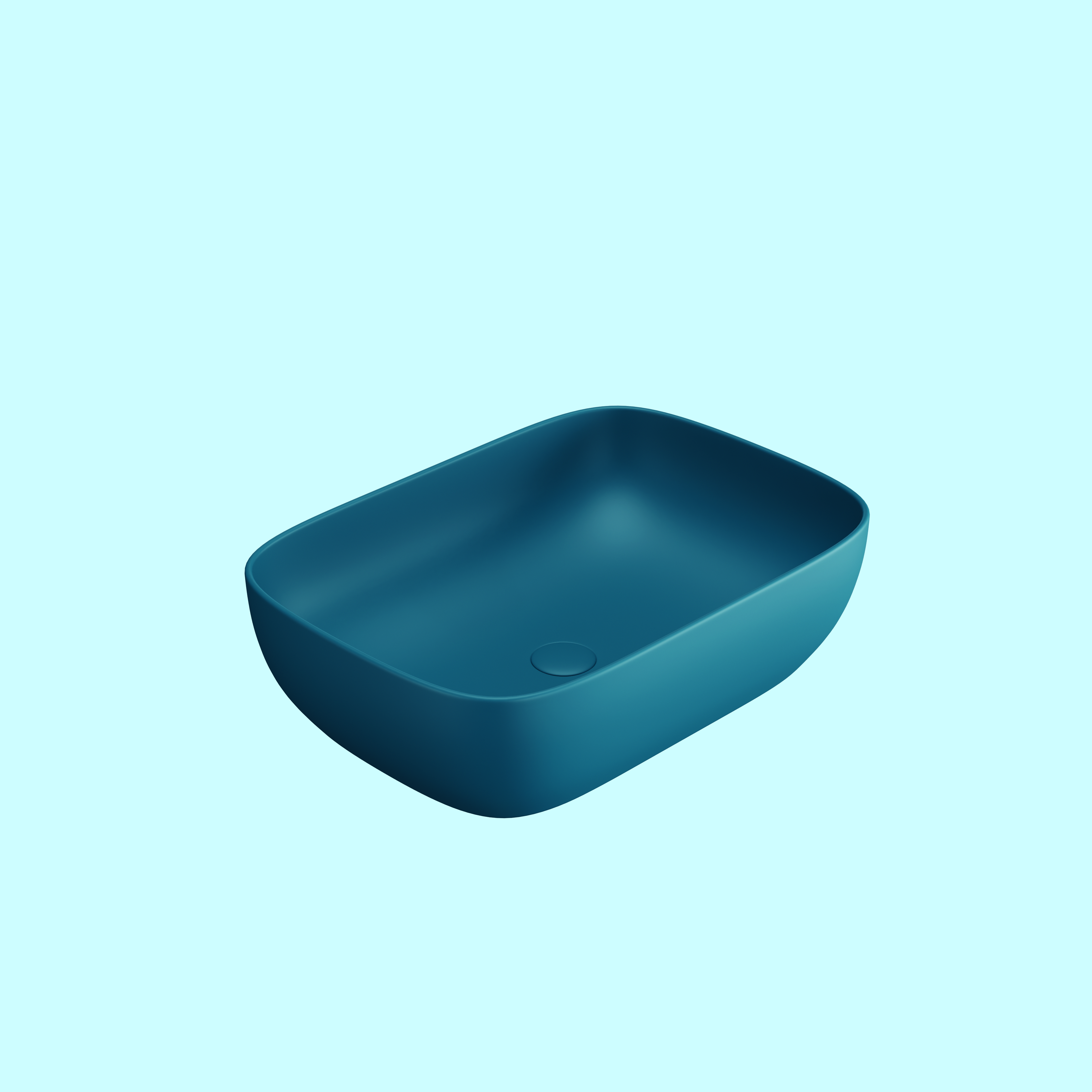 MARBO PINE BLUE TABLE TOP BASIN (MATT) B002